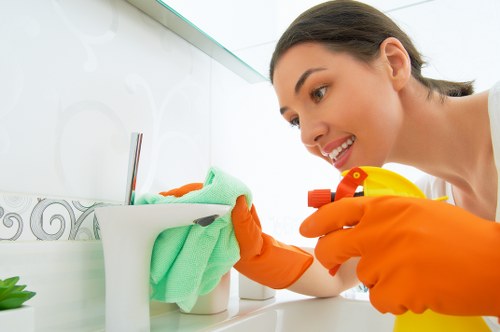Professional cleaning equipment checked for safe use
